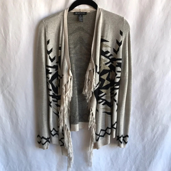 INC International Concepts petite Aztec print waterfall sweater, size PM - Picture 1 of 7